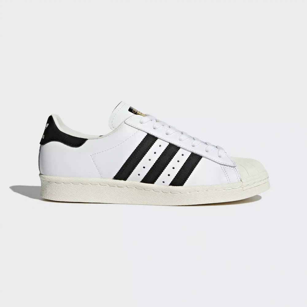 Adidas Superstar 80s Tenis Blancos Para Hombre (MX-21889)
